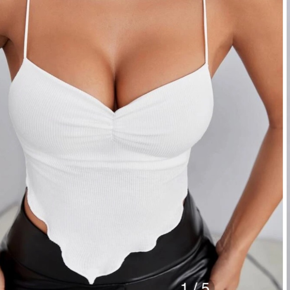 Tie Back Asymmetrical Hem Cami Top